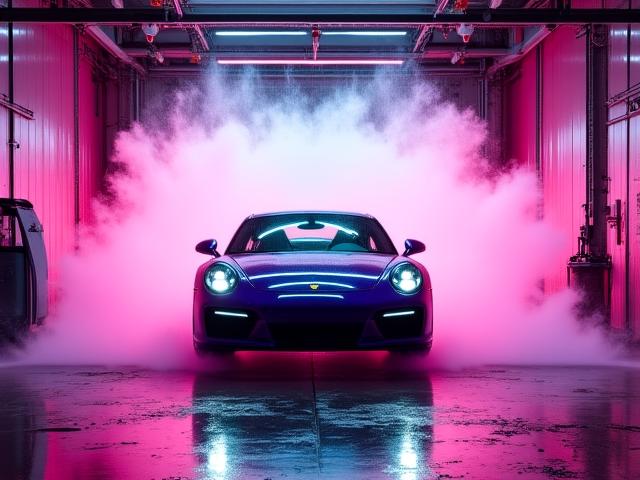 साफ और आधुनिक वॉश बे